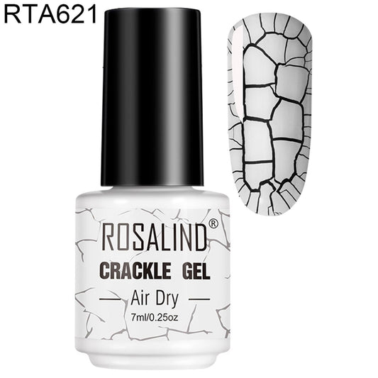 Rosalind Gel Polish RTA621 Crackle Gel Smalto Semipermanente con Effetto Crepaccio Formula Antigraffio e Anti-Scheggiatura 7ml