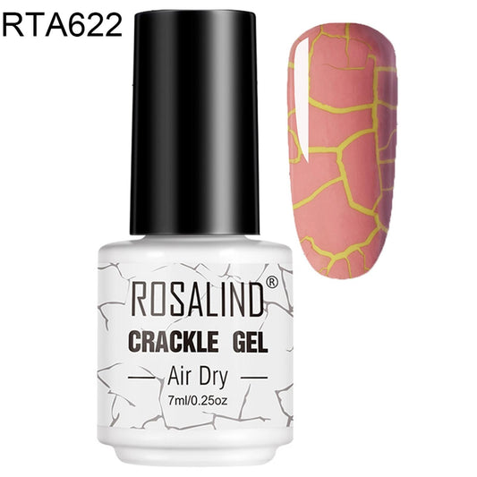 Rosalind Gel Polish RTA622 Crackle Gel Smalto Semipermanente con Effetto Crepaccio Formula Antigraffio e Anti-Scheggiatura 7ml
