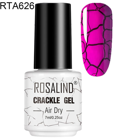 Rosalind Gel Polish RTA626 Crackle Gel Smalto Semipermanente con Effetto Crepaccio Formula Antigraffio e Anti-Scheggiatura 7ml