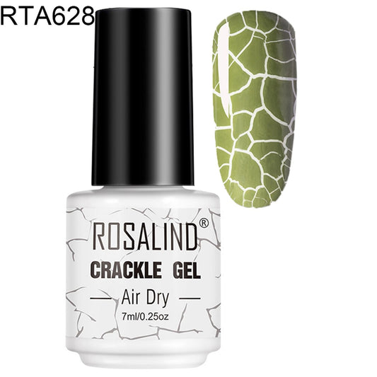 Rosalind Gel Polish RTA628 Crackle Gel Smalto Semipermanente con Effetto Crepaccio Formula Antigraffio e Anti-Scheggiatura 7ml