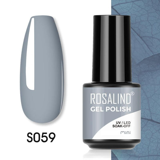 Rosalind Gel Polish S059 - Smalto Semipermanente con Top Coat e Matte Top Coat Alta Densità di Pigmenti 7ml UV/LED Soak Off Formula Antigraffio e Anti-Scheggiatura